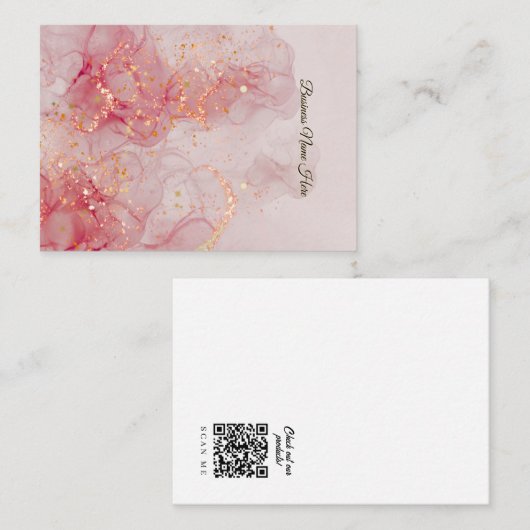 Red Marble Store Earring Display Card 名刺 (正面/裏面)