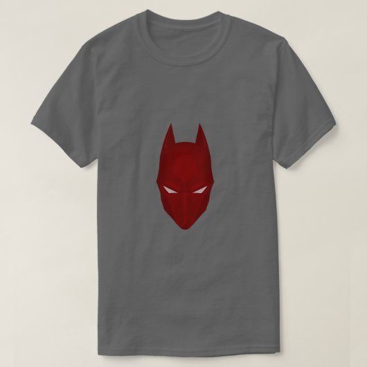 Red Mask T-Shirt – Dark Vigilante Mask Design Gift Tシャツ (デザイン正面)