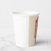 Red Medical Hand Symbol Healthcare 紙コップ (右)