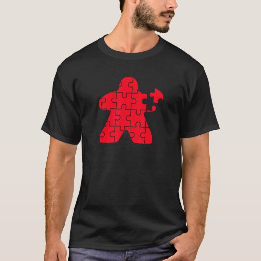 Red Meeple Puzzle Board Game  I'm Always Red Meepl Tシャツ (正面)