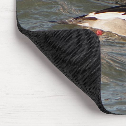 Red Merganser Mousepad マウスパッド (コーナー)