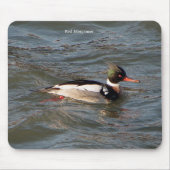 Red Merganser Mousepad マウスパッド (正面)