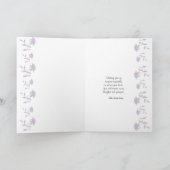 Red Merle Aussie悔やみや弔慰カスタムグリーティングカード カード (内部)