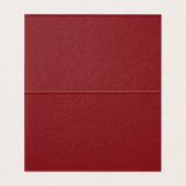 Red Merlot Harlequin Checkered Folded Place Cards (内部フラット)