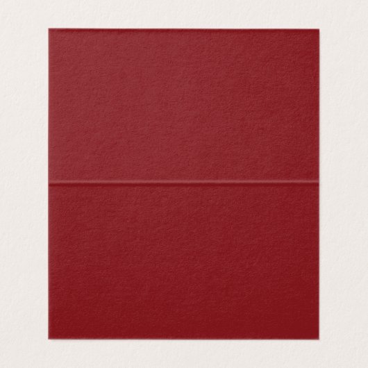 Red Merlot Harlequin Checkered Folded Place Cards (内部フラット)