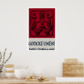 Red Mermaid - Matchbox Print - Czech Wall Art ポスター (キッチン)