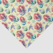 Red Mermaid Tissue Paper in Yellow 薄葉紙 (詳細)