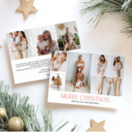 RED Merry Christmas エレガント 9コラージュ数々の – 写真 シーズンカード