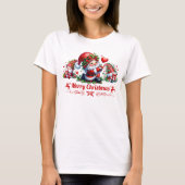 Red Merry Christmas Gnomes  Tシャツ (正面)