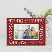 Red Merry Everything and Happy Always Photo シーズンカード (スタンド正面)
