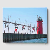 Red Michigan South Haven Lighthouse ゲストブック (裏面)