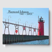 Red Michigan South Haven Lighthouse ゲストブック (正面)
