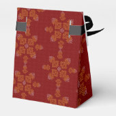 Red Minimal Tamil Kolam Pongal フェイバーボックス (裏面サイド)