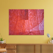 Red minimalism Stretched Canvas Print,Ordinary red キャンバスプリント (インサイチュ (リビング))