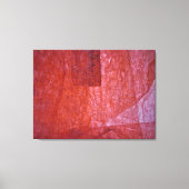Red minimalism Stretched Canvas Print,Ordinary red キャンバスプリント (正面)