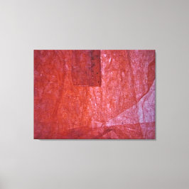 Red minimalism Stretched Canvas Print,Ordinary red キャンバスプリント