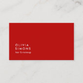 Red Minimalist Business Cards 名刺 (正面)