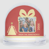 Red Minimalist Tree Gift Box Photo Keepsake (裏面)