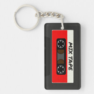 Red Mixテープ- 80Sおよび90Sレトロ·ギフ刺激を受けたト キーホルダー