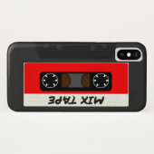 Red Mixテープ- 80Sおよび90Sレトロ·ギフ刺激を受けたト Case-Mate iPhoneケース (裏面(横))