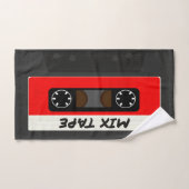 Red Mix Tape - 80sおよび90sレトロギフトインスパイア バスタオルセット (ハンドタオル)