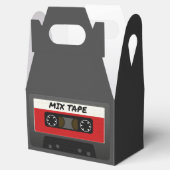 Red Mix Tape - 80sおよび90sレトロギフトインスパイア フェイバーボックス (オープン)