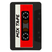 Red Mix Tape - 80sおよび90sレトロギフトインスパイア マグネット (縦)