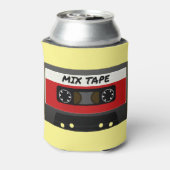 Red Mix Tape - 80sおよび90sレトロギフトインスパイア 缶クーラー (缶裏面)