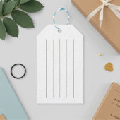 red modern lettering love ギフトタグ