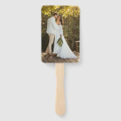 Red Modern Wedding Ceremony Program Hand fans ハンドファン (裏面)