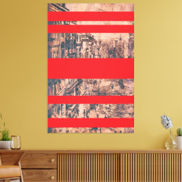 Red Modernized Version of St. James's通り キャンバスプリント