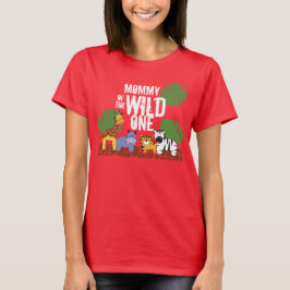 Red Mommy of the WILD ONE Safari 1st Birthday Tシャツ