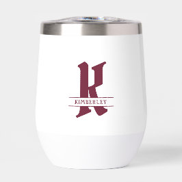 Red Monogram、Split Letterタイポグラフィ