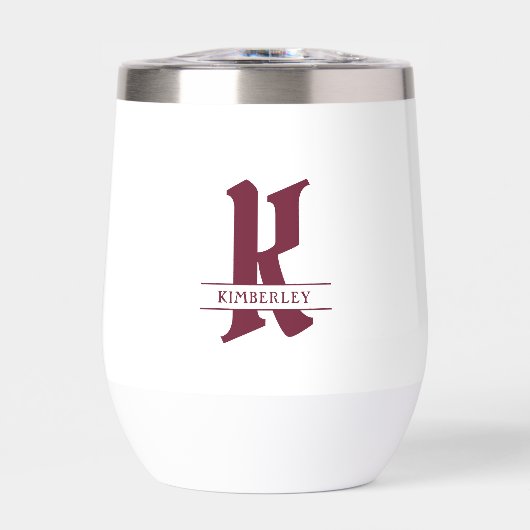 Red Monogram、Split Letterタイポグラフィ (正面)