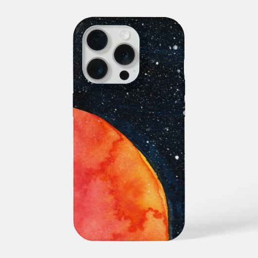 Red Moon Galaxy Phone Case iPhoneケース (裏面)