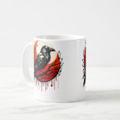Red Moon Raven Black Crow コーヒーマグカップ (正面左)
