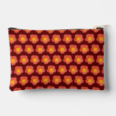 Red Moss Rose Seamless Pattern Pouch アクセサリーポーチ (裏面)