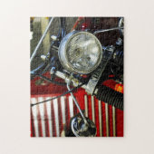 Red Motorbike Motorcycle Bike Garage ジグソーパズル (縦)
