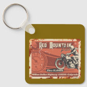 Red Mountain Pass Colorado Motorcycle 01  キーホルダー (正面)