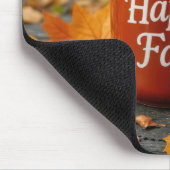 Red Mug For a Happy Fall マウスパッド (コーナー)