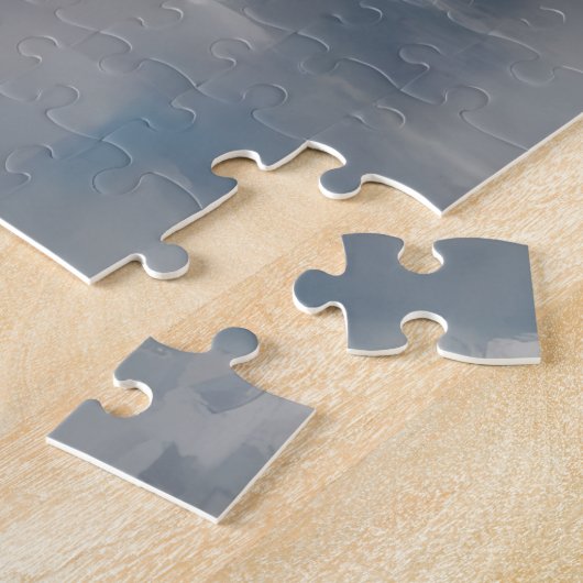 Red Muscle Car head on ジグソーパズル (側面)