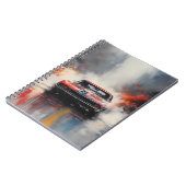 Red  Muscle Car head on ノートブック (左側)