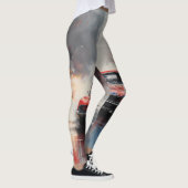 Red Muscle Car head on レギンス (右)