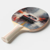 Red Muscle Car head on 卓球ラケット (正面アングル)