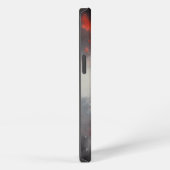 Red Muscle Car head on iPhoneケース (右側面)