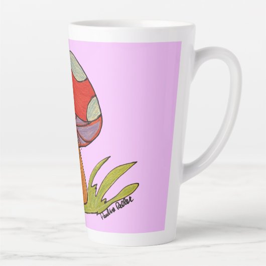 Red Mushroom Coffee Mug カフェラテマグ (右)