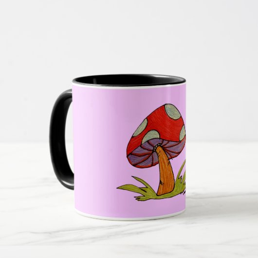 Red Mushroom Coffee Mug マグカップ (正面左)