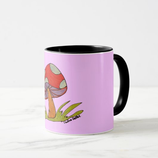 Red Mushroom Coffee Mug マグカップ (正面右)