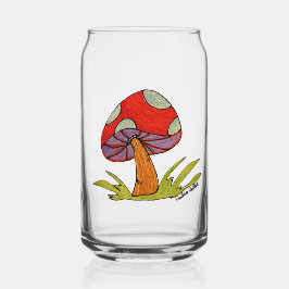 Red Mushroom Glass ガラス缶