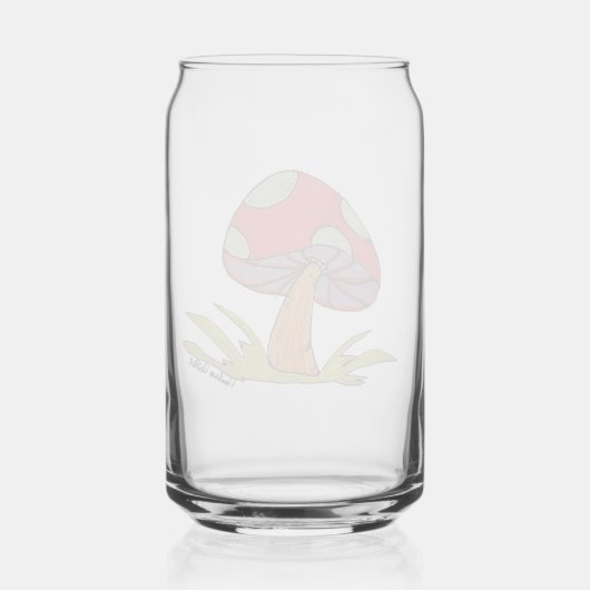 Red Mushroom Glass ガラス缶 (裏面)